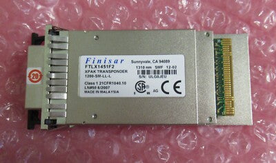 Finisar 10Gb/s SFP+ 10GBase-SR 10GE SR FTLX1451F2 1310nm Transceiver Module