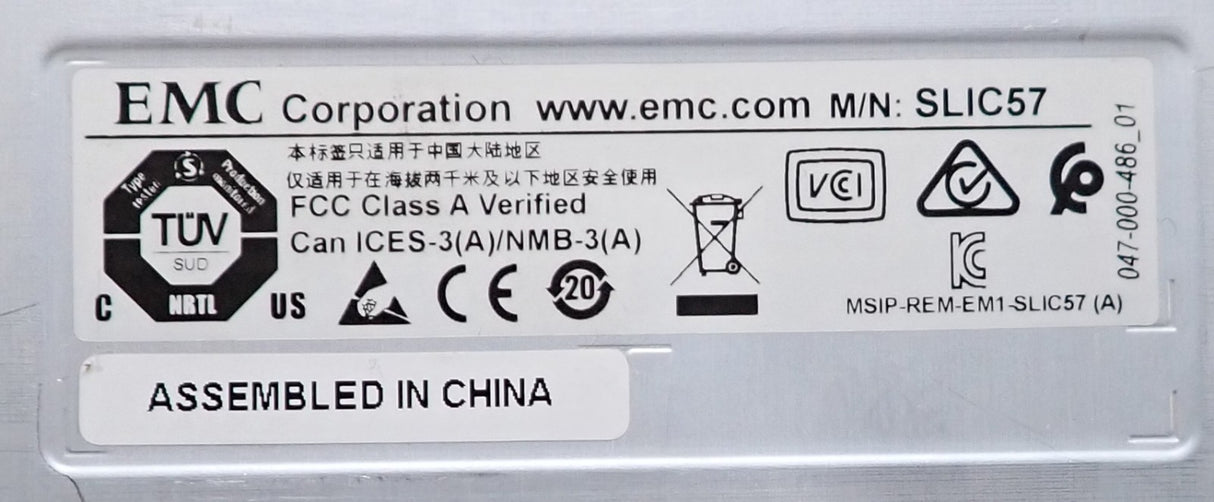 EMC PowerMax 2000/8000 Dual-Port 8Gb PCIe/NVMe I/O Module SLIC57 303-493-001C