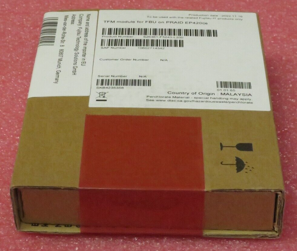 New Fujitsu Primergy TFM Module for PRAID EP420i/e RAID S26361-F5243-L200