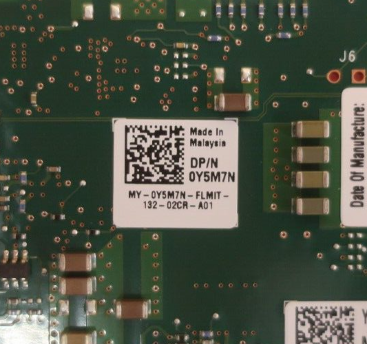 Dell Intel X710-DA2 Dual Port 10GbE SFP+ Converged Network Adapter CNA Y5M7N