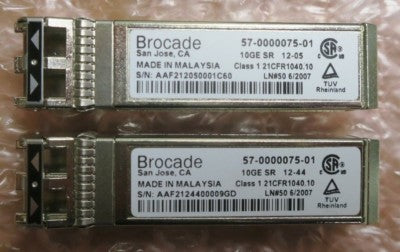 Brocade 18602 Dual Port 16Gbps Host Bus Adapter HBA 80-1006037-02 + 2x 10Gb SFP