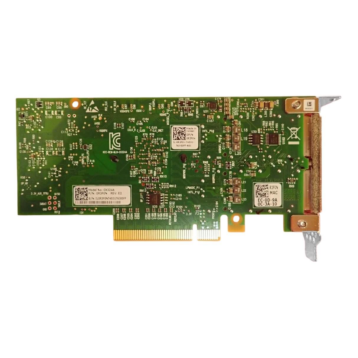 Dell Mellanox ConnectX-3 QDR InfiniBand 40GbE QSFP+ Network Adapter CX324A R3F0N