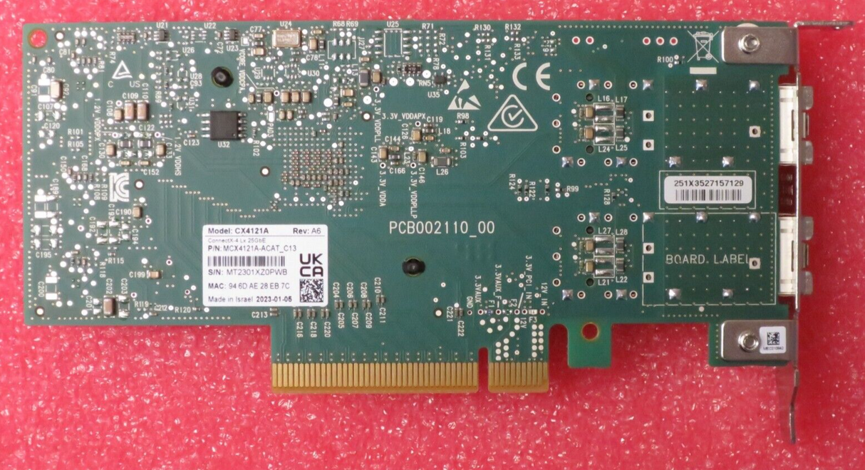 Fujitsu Mellanox CX4121A MCX4-LX 2-Port 25GbE SFP28 PLAN EP S26361-F4054-E202