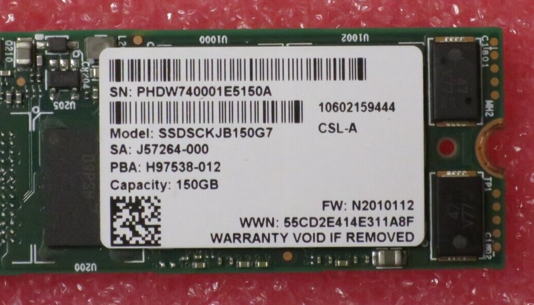 Fujitsu 150GB M.2 SATA 6G SSD Solid State Drive SSDSCKJB150G7 S26361-F5655-L150