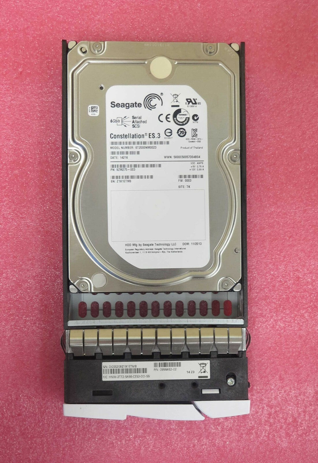 StorSimple 2TB 3.5" SAS 6GB 7.2K 128MB HDD HNW-2T72-SAS6-CES3-DD-SSI 0996462-02