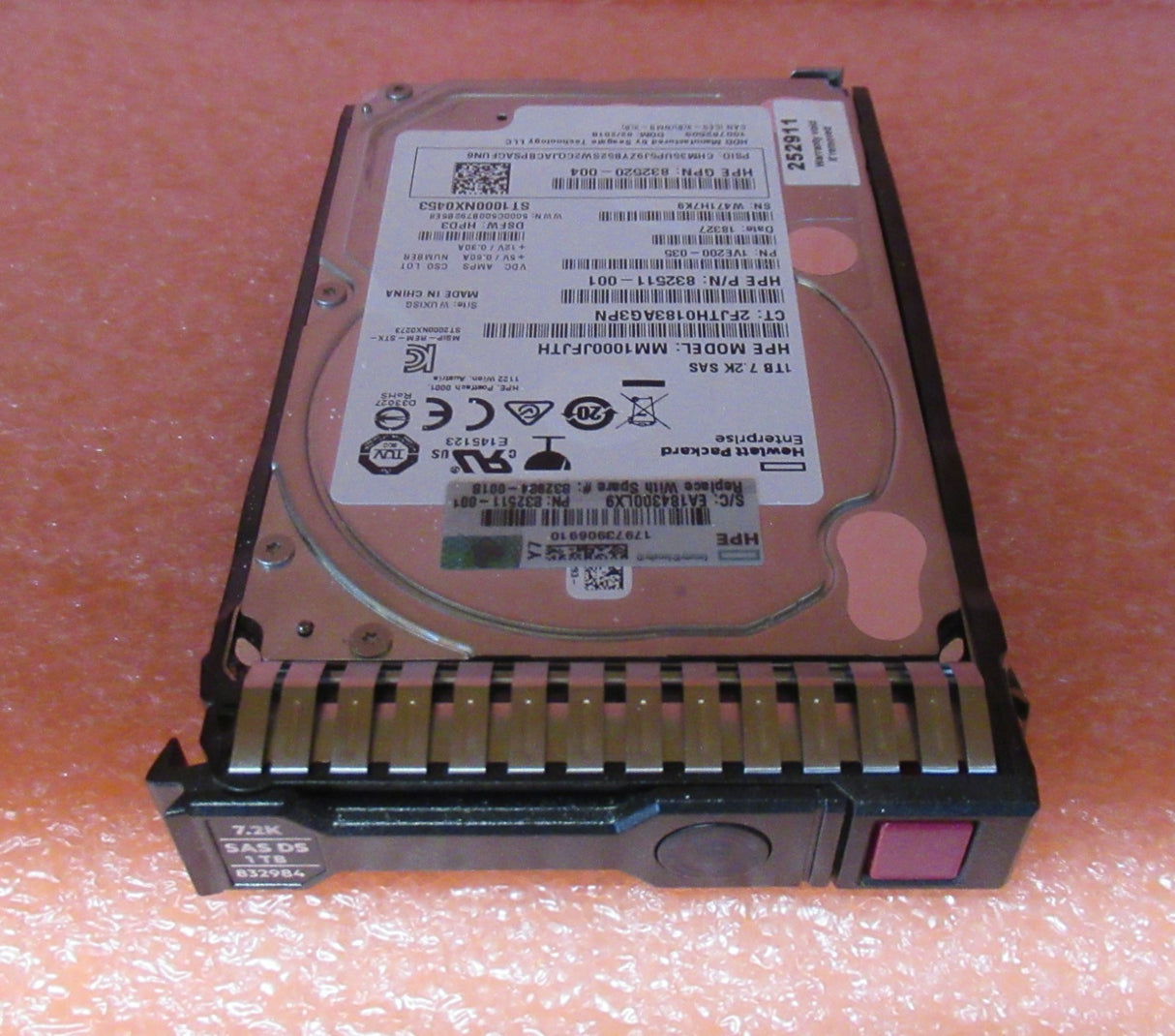 HP 832984-001 832514-B21 1TB 7200RPM SAS 12Gbps 2.5" Hot-Swap Internal HDD