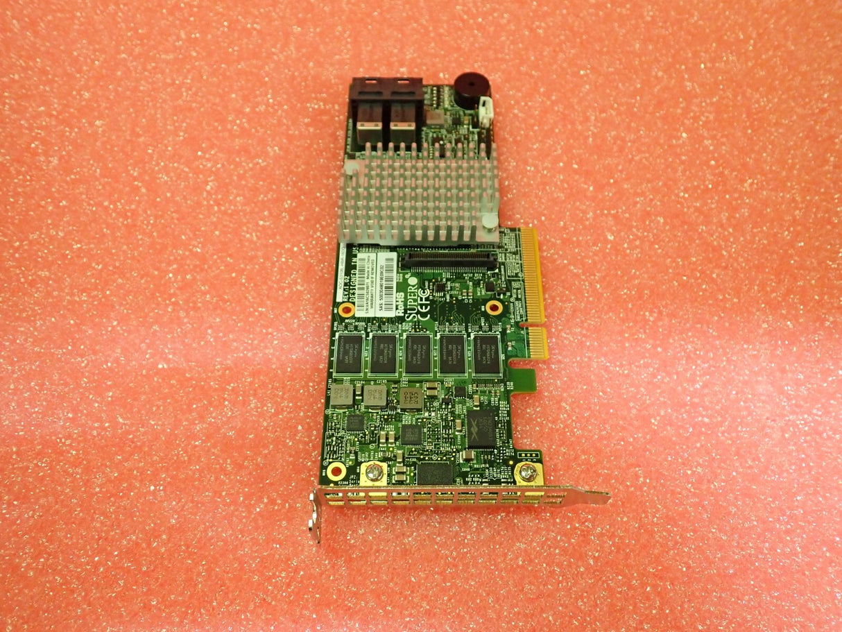 Supermicro 8-Port SAS 12G SATA 6G PCI-E 3.0 X8 RAID Card AOC-S3108L-H8iR-16DD