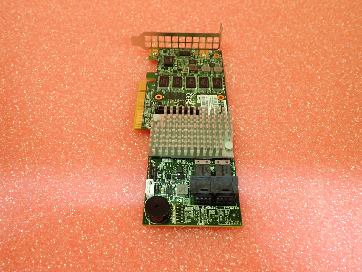 Supermicro 8-Port SAS 12G SATA 6G PCI-E 3.0 X8 RAID Card AOC-S3108L-H8iR-16DD