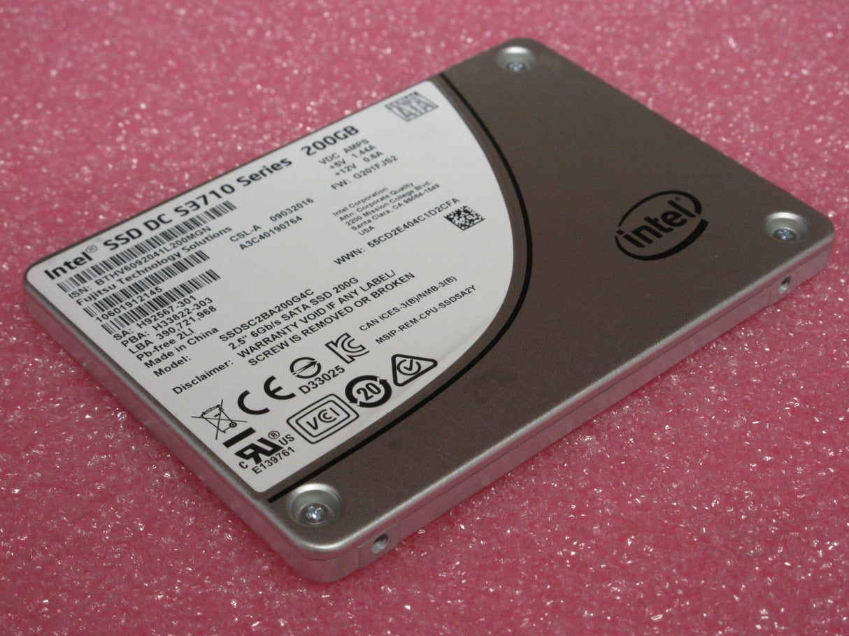 Fujitsu Intel SSD DC S3700 Series 200Gb 2.5" SATA 6Gb/s SSD A3C40190764
