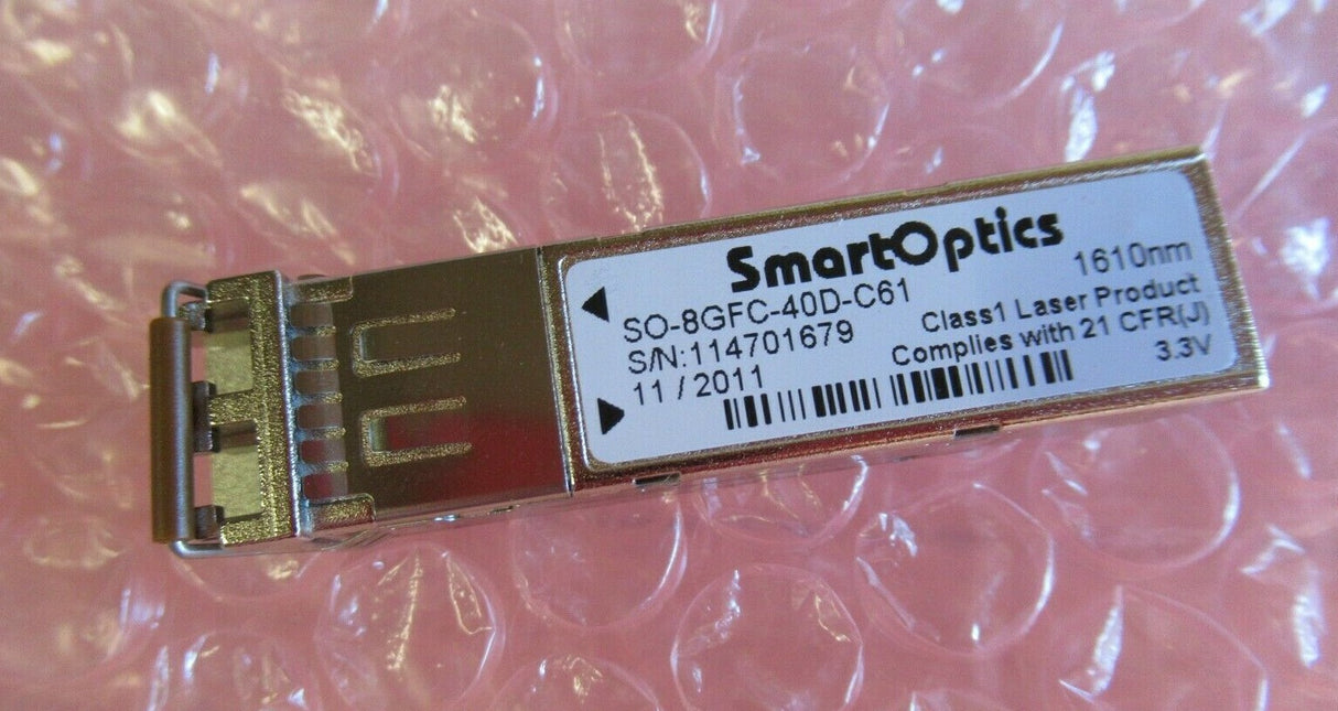 SmartOptics SO-8GFC-40D-C61 FC 10Gbps 40Km 1610nm Long Range SFP+ Transceiver
