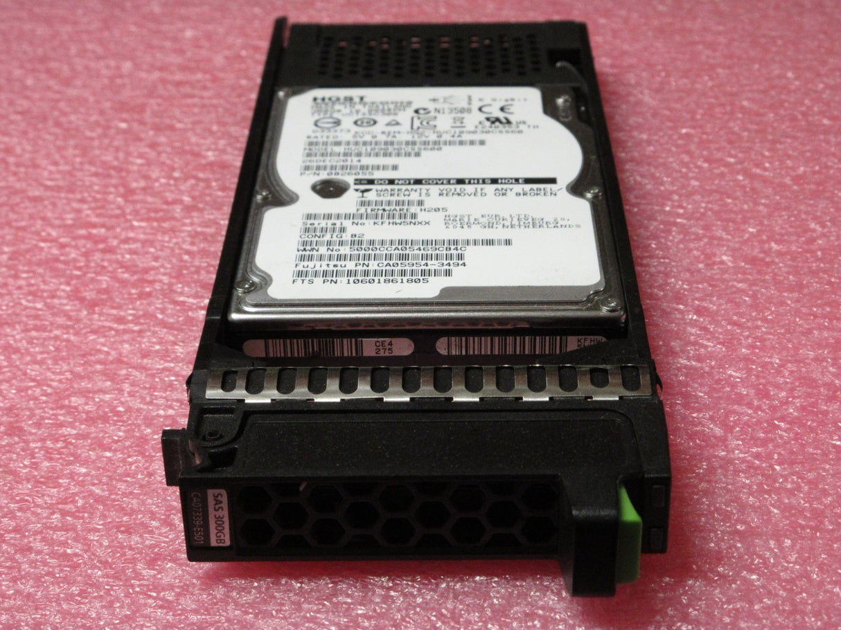 Fujitsu Eternus 300GB 10K 2.5" 6G SAS CA05954-3494 10601861805 HDD CA07339-E501