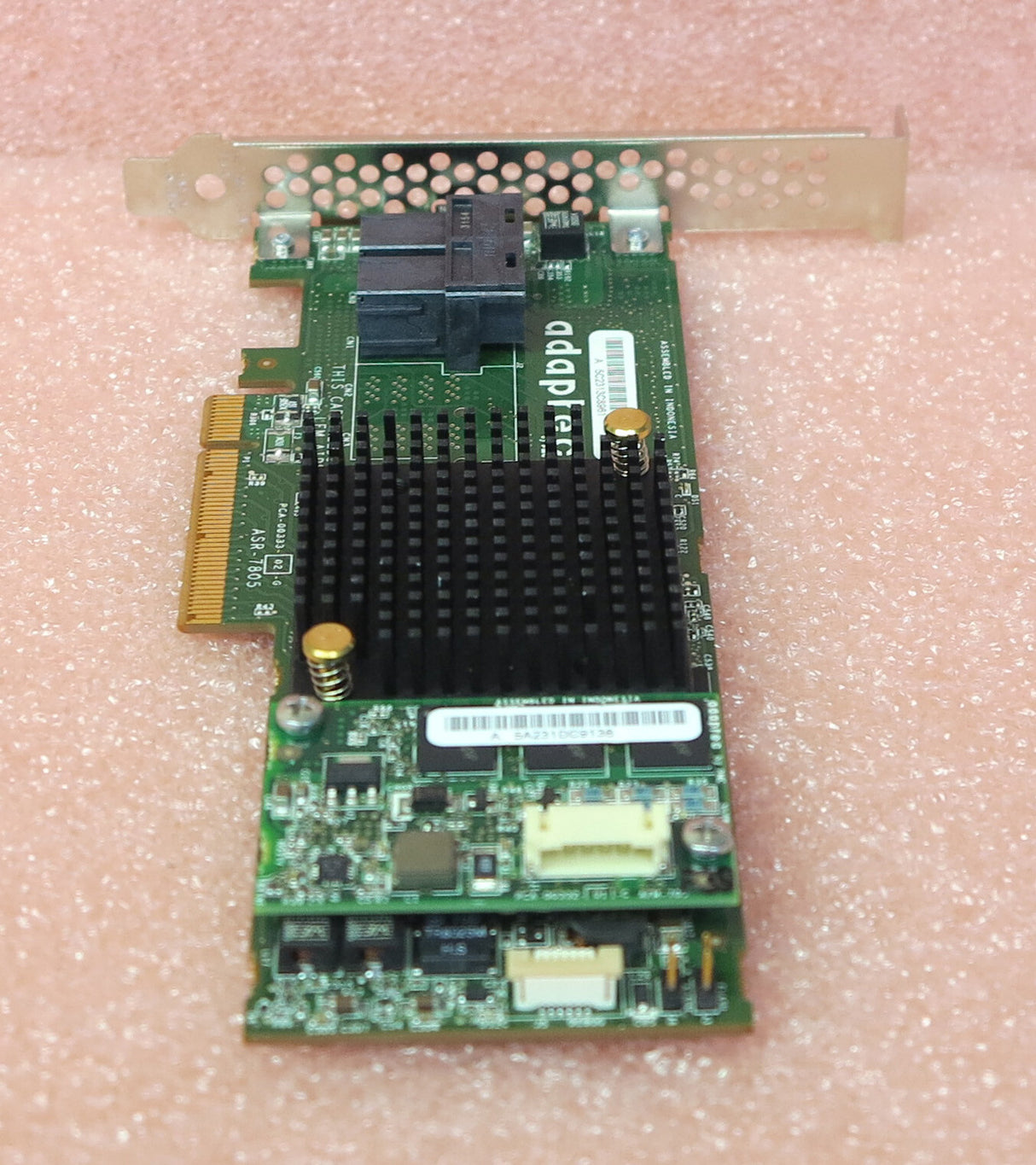 Adaptec ASR-7805 1GB Cache 6Gb/s SAS PCIe Gen 3 RAID Controller Card + Battery