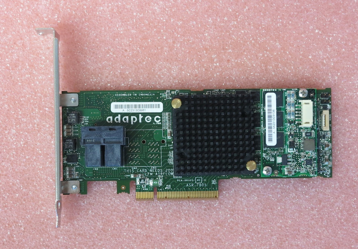 Adaptec ASR-7805 1GB Cache 6Gb/s SAS PCIe Gen 3 RAID Controller Card + Battery