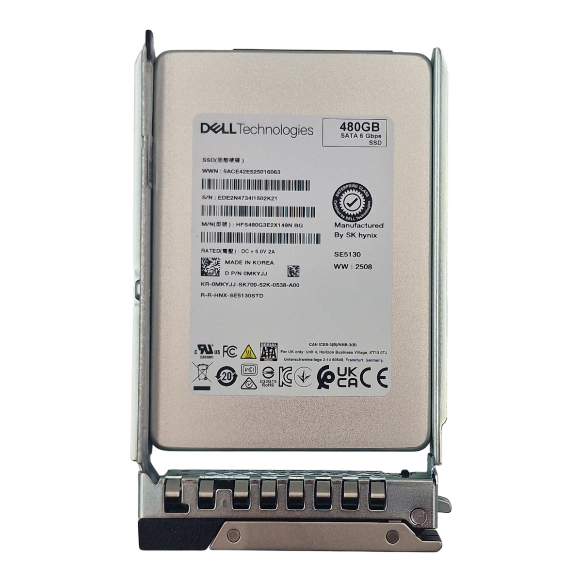 New Dell 480GB SATA 6G TLC Mixed Use MU 2.5" Solid State Drive SSD MKYJJ