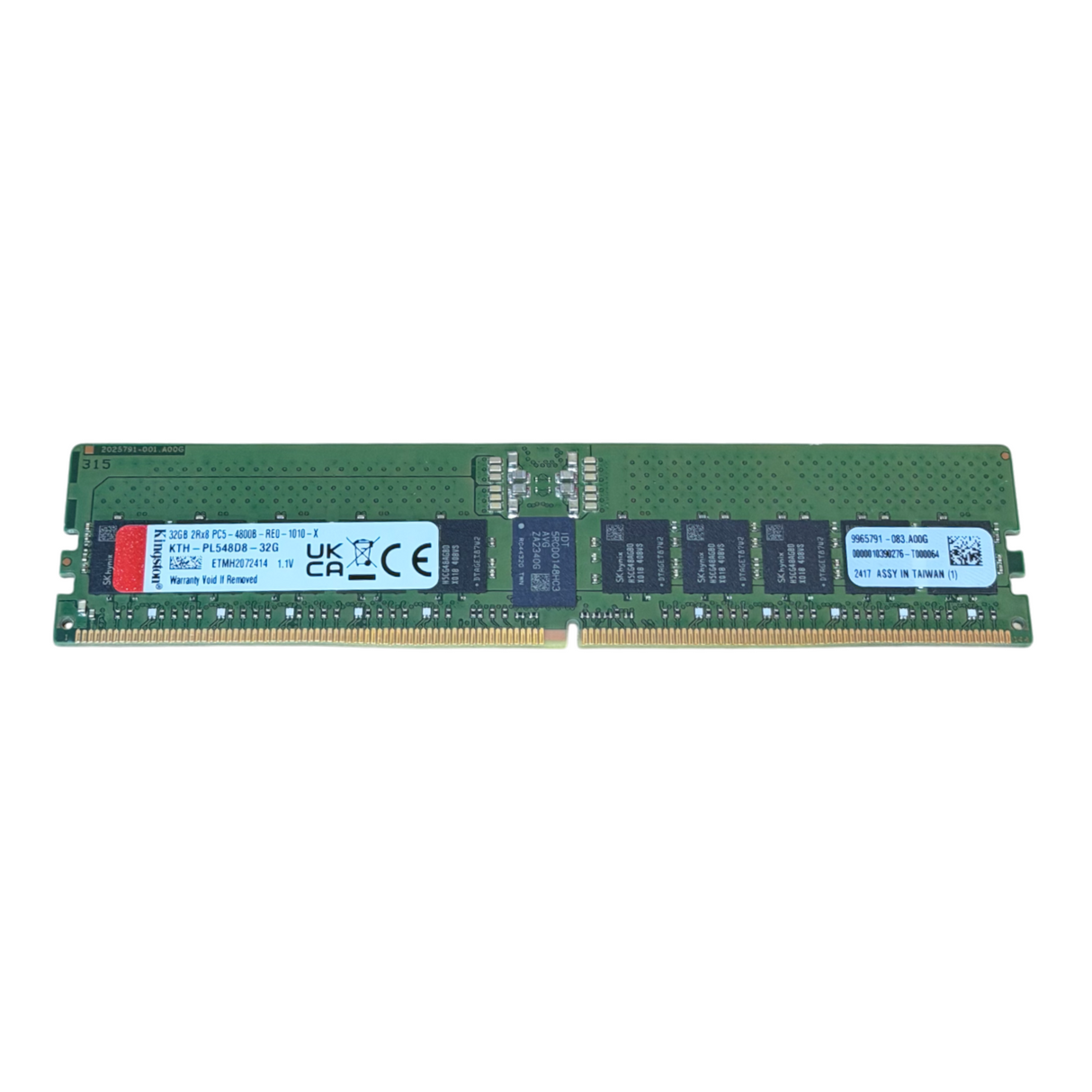 NEW Kingston 32GB 2Rx8 PC5-4800B DDR5-38400 RDIMM Server Memory KTH-PL548D8-32G