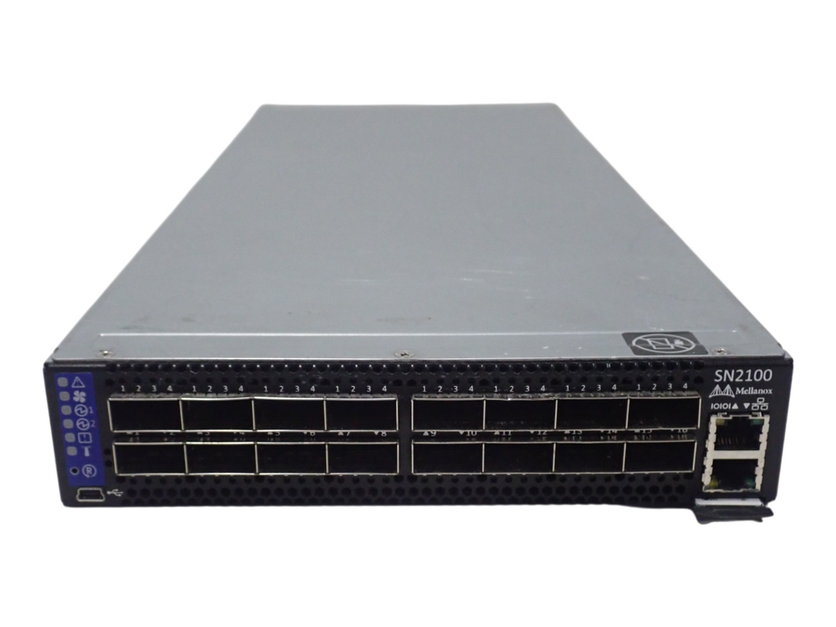 Mellanox SN2100 16x 100GbE QSFP28 P2C 1U Open Ethernet Switch MSN2100-CB2F