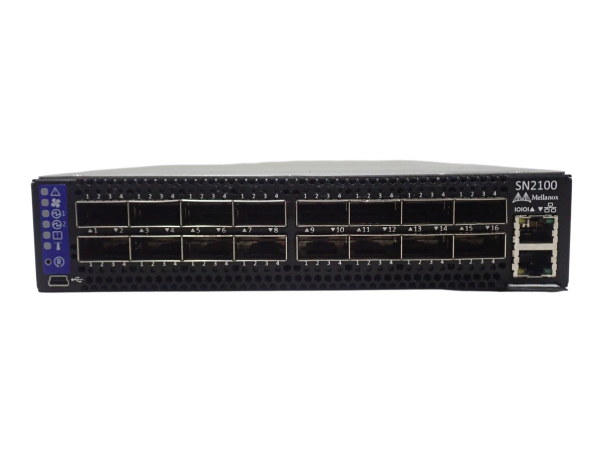 Mellanox SN2100 16x 100GbE QSFP28 P2C 1U Open Ethernet Switch MSN2100-CB2F