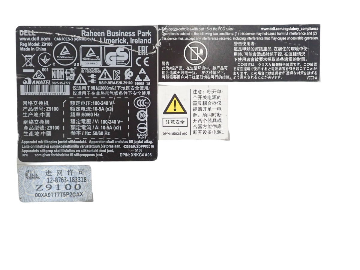 Dell PowerSwitch Z9100-ON RA 32x 100G QSFP28 + 2x 10G SFP+ Port 2U Switch OS10