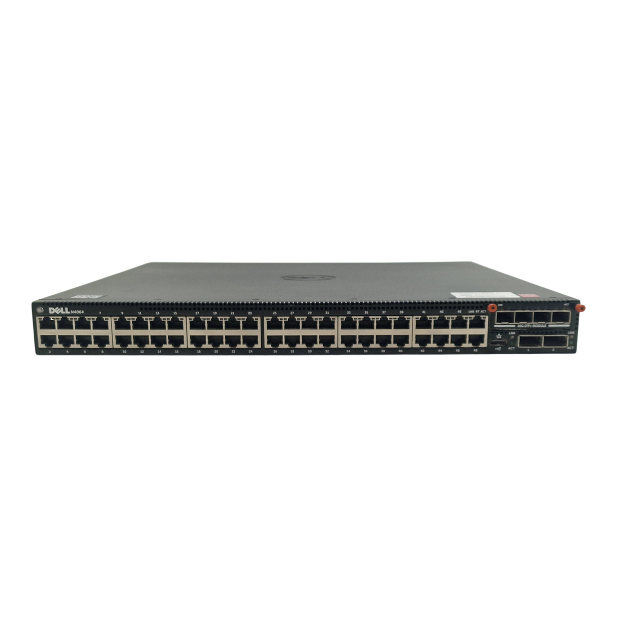 Dell PowerSwitch N4064 48x 10G RJ45 +2x 40G QSFP+ Switch OS6 + SFP+ Module PHP6J