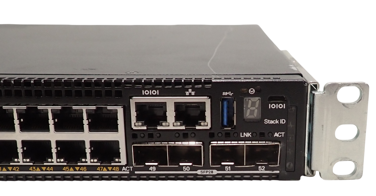 Dell PowerSwitch N2248PX-ON 48x 1/2.5G PoE RJ45 4x 25G SFP28 Port Switch F2B OS6
