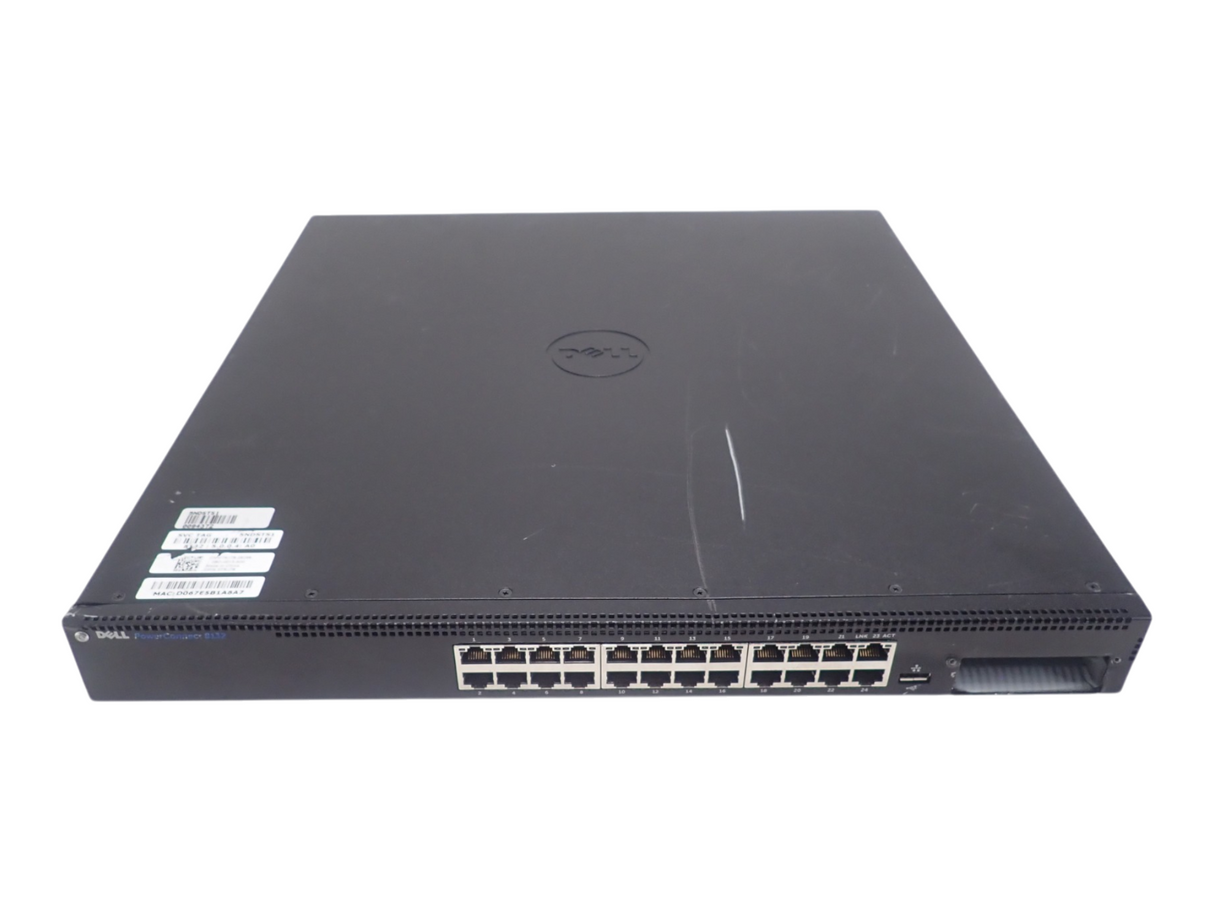DELL PowerConnect 8132 24-Port 10G RJ45 2xPSU OS6 Switch Damaged Expansion Slot