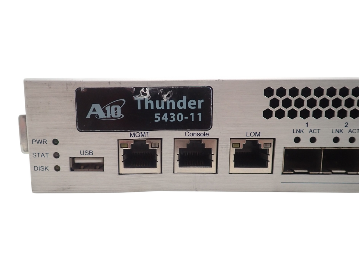 A10 Networks Thunder 5430-11 16x 1/10G SFP+ & 4x 40G QSFP+ ADC Load Balancer