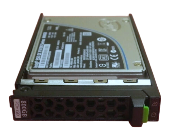 NEW Fujitsu 800GB 2.5" PCIe NVMe HotPlug SSD Solid State Drive S26361-F5534-L800