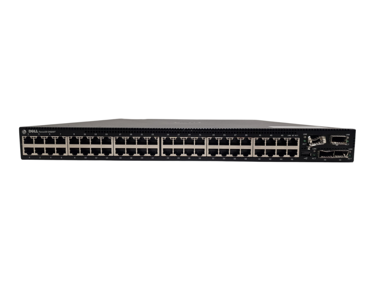 Dell Force10 S4820T 48x 1/10GE RJ45 +4x 40G QSFP+ Port Switch S4820T-01-64F OS9