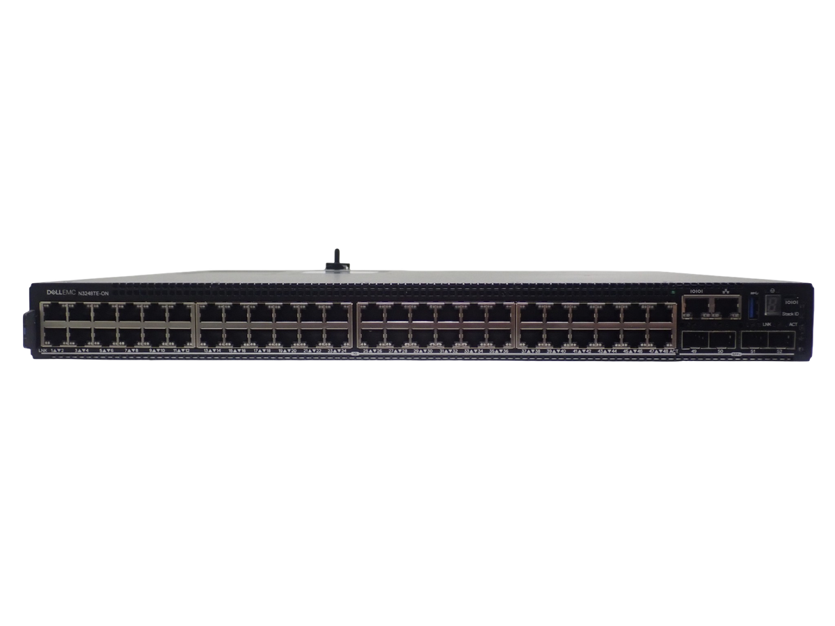 NEW Dell EMC PowerSwitch N3248TE-ON 48x 1G RJ45 4x SFP+ 2x QSFP28 RA Switch OS6