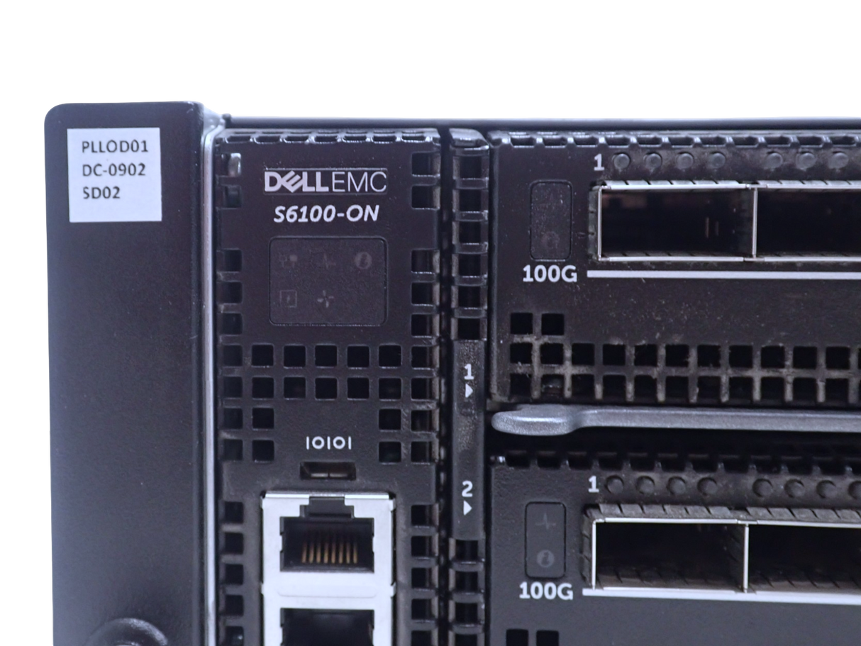 Dell Networking S6100-ON NA Modular Switch 2x 16x40G QSFP+ 2x 8x100G QSFP28 OS9