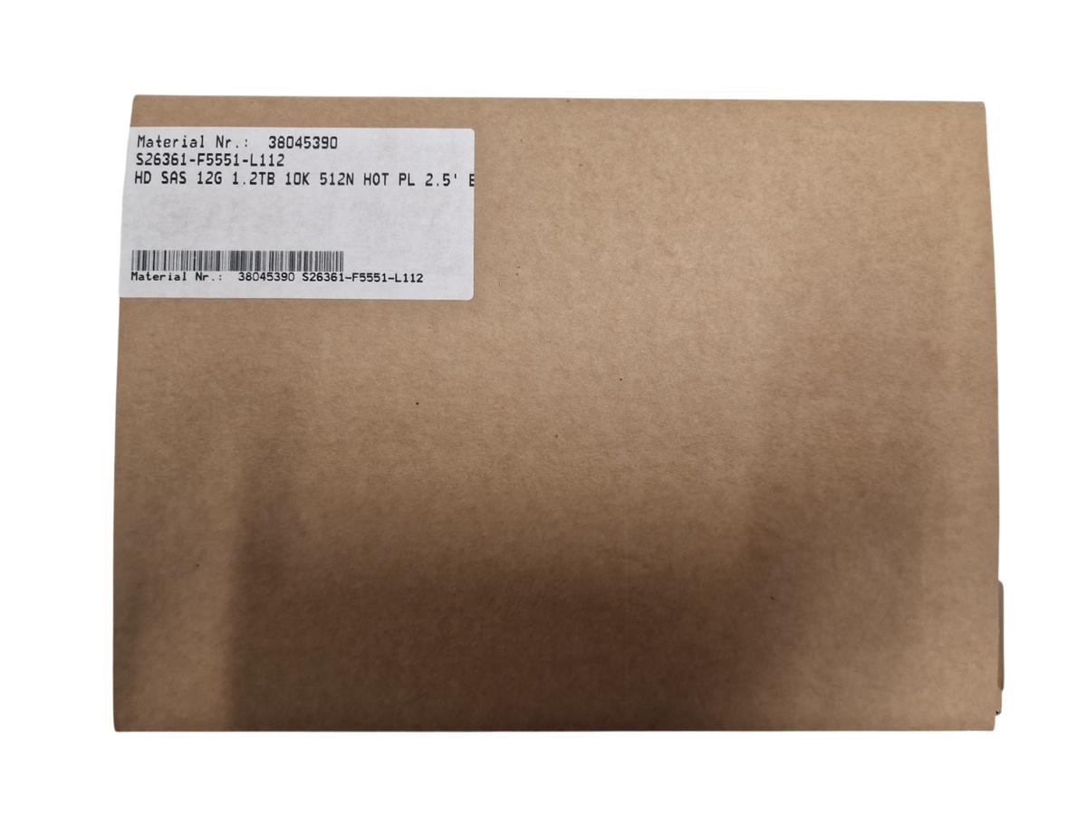 New Fujitsu 1.2TB 10K SAS 12G 2.5" SFF Hard Drive HDD S26361-F5551-L112