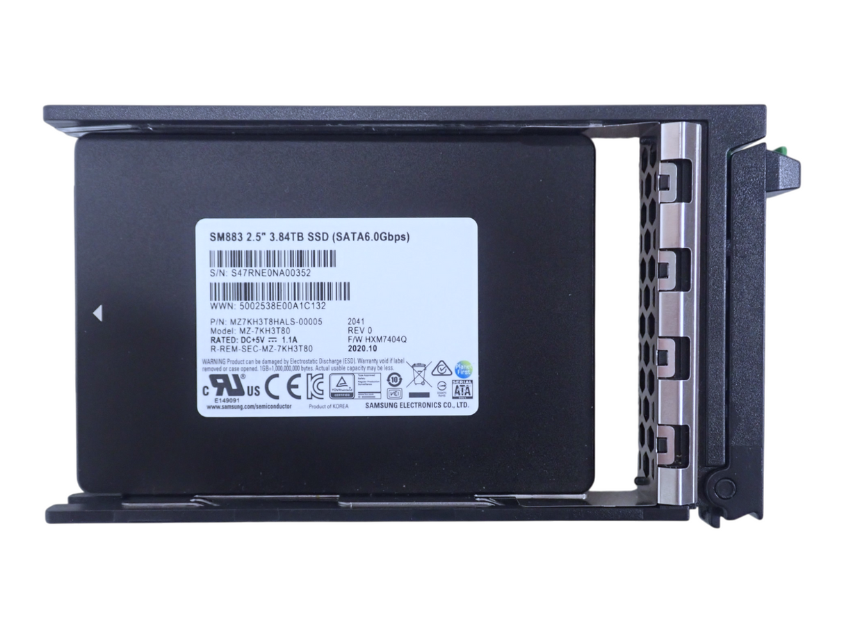 NEW Fujitsu 3.84TB SATA 6G Mixed Use 2.5" SFF SSD SM883 S26361-F5588-L384