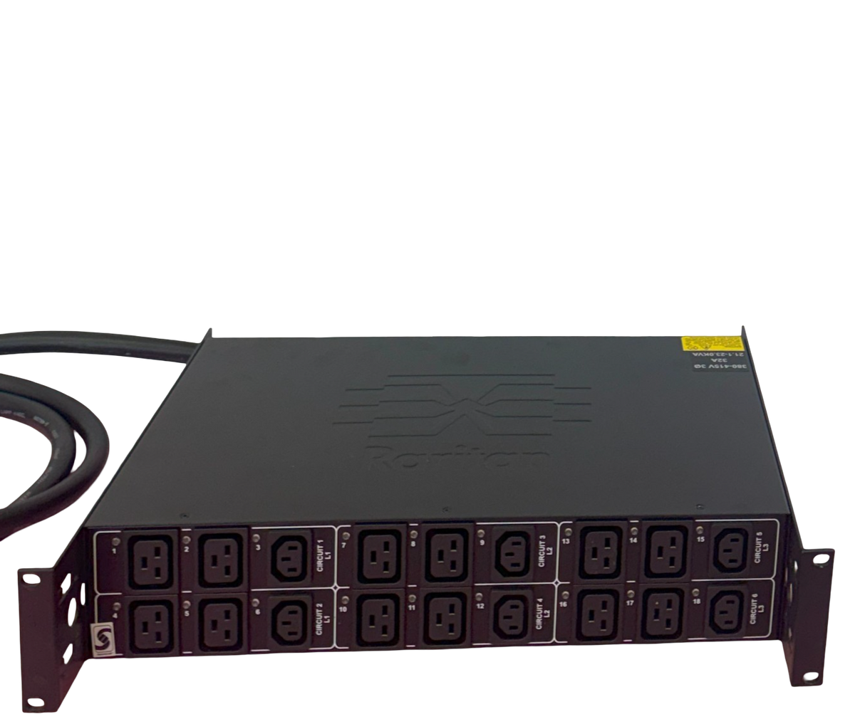 Raritan PX2-5912R 3PH 400V 32A 6x C13 12x C19 2U Rack Metered Switched PDU