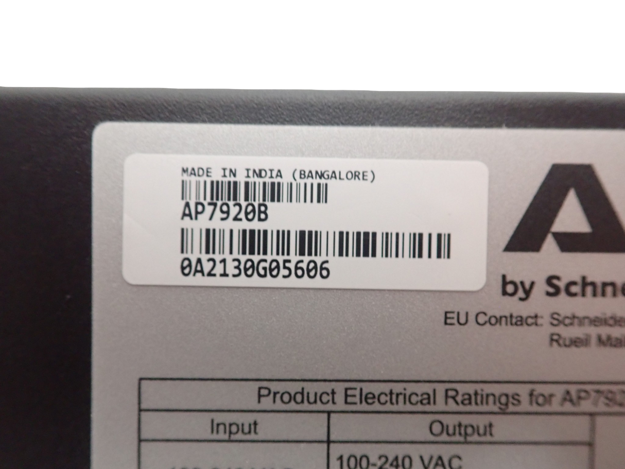 APC AP7920B Rackmount Power Distribution Unit 15A 230V 8x C13 2U Switched PDU
