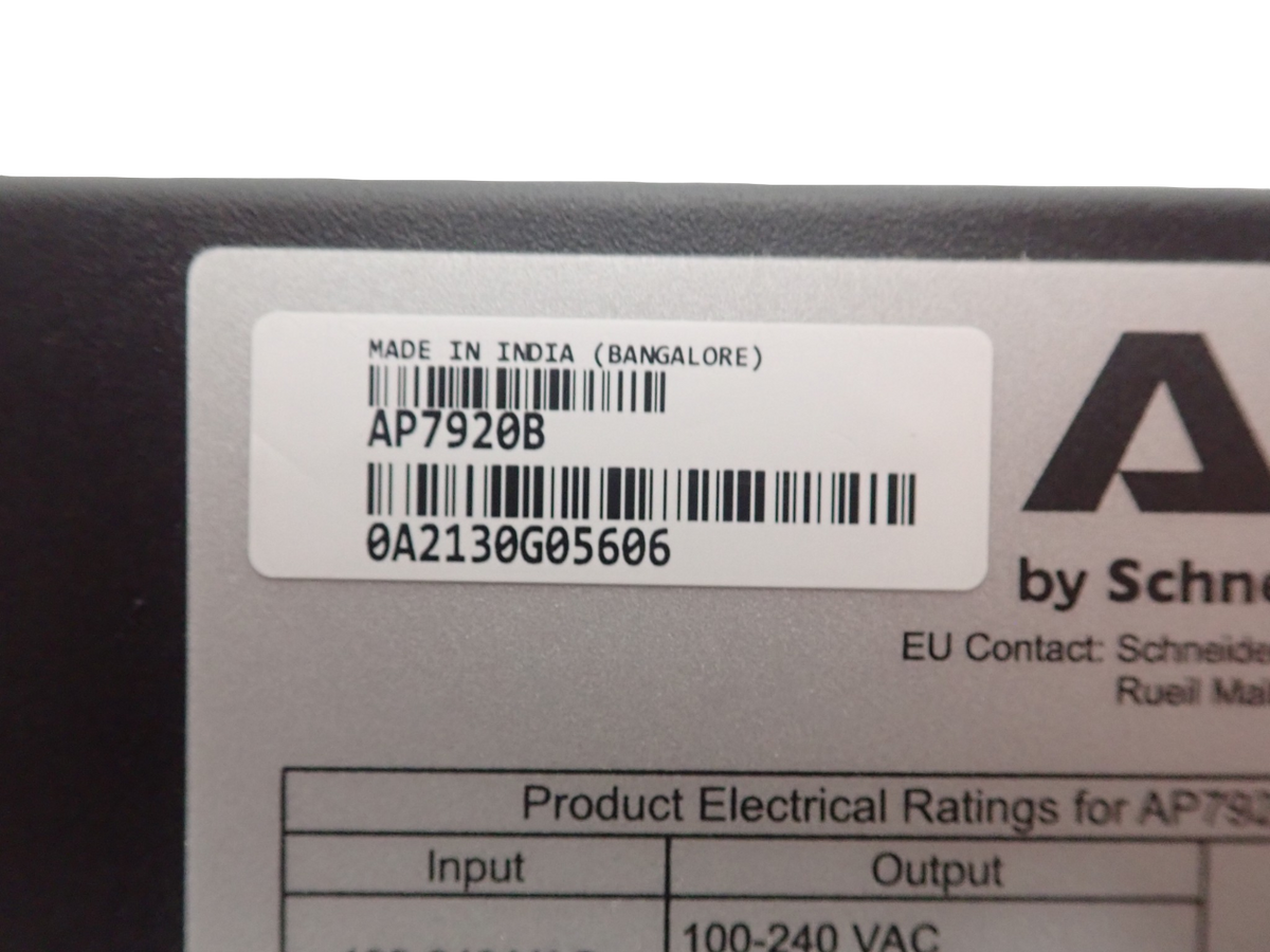 APC AP7920B Rackmount Power Distribution Unit 15A 230V 8x C13 2U Switched PDU