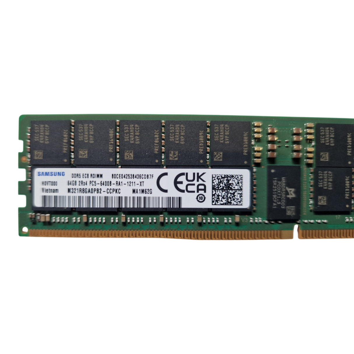 New Samsung 64GB 2Rx4 PC5-6400B DDR5-51200 ECC RDIMM Memory M321R8GA0PB2-CCP