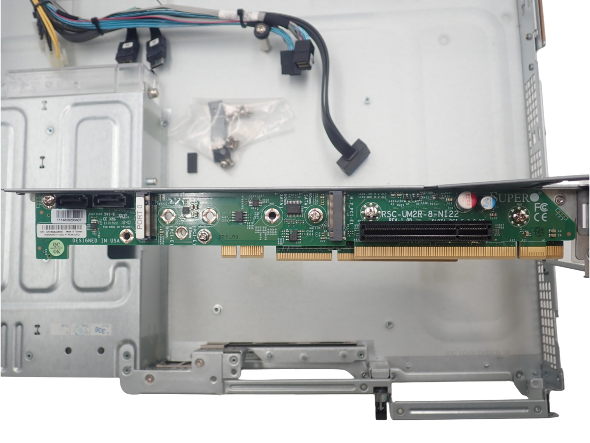 Supermicro SuperChassis CSE-119U 2x NVME 8x SAS BPN-SAS3-116A 8xFan Chassis Only