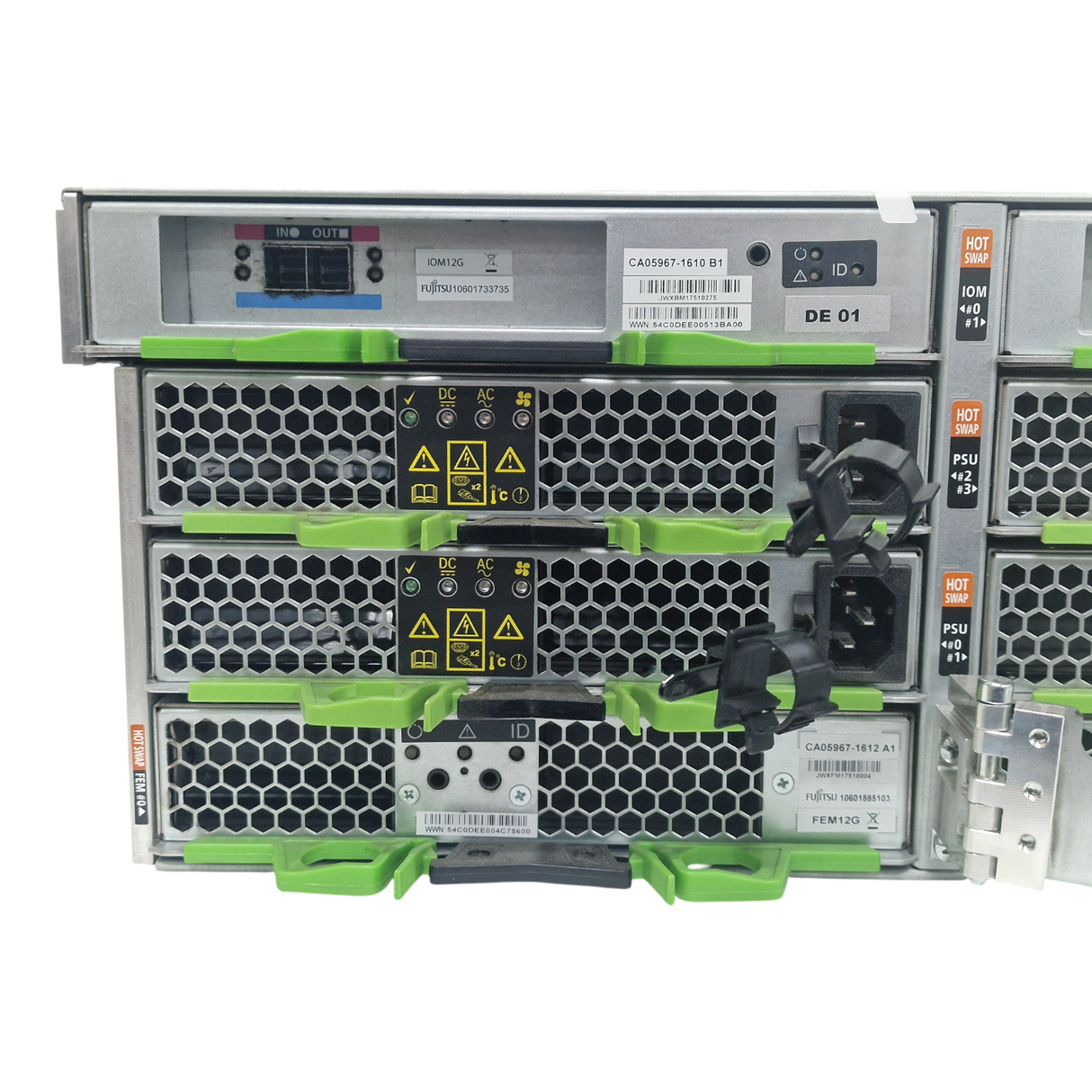 Fujitsu Eternus DX1/200 S4 HD-DE Drive Enclosure 60-Bay 2x IOM12G 2xFEM12G 4xPSU