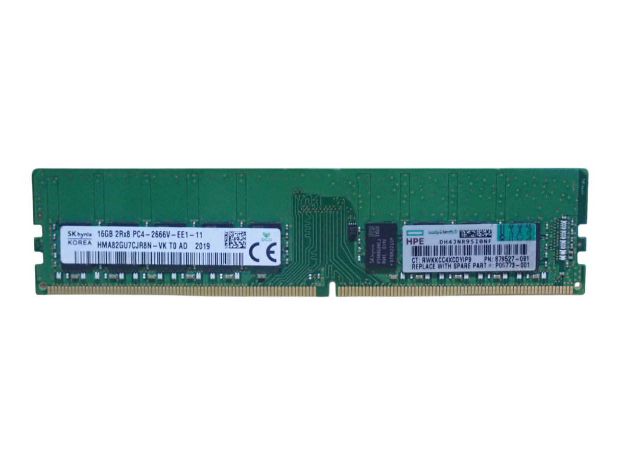 HPE 16GB 2Rx8 PC4-2666V DDR4-21300 ECC UDIMM Server Memory 879507-B21