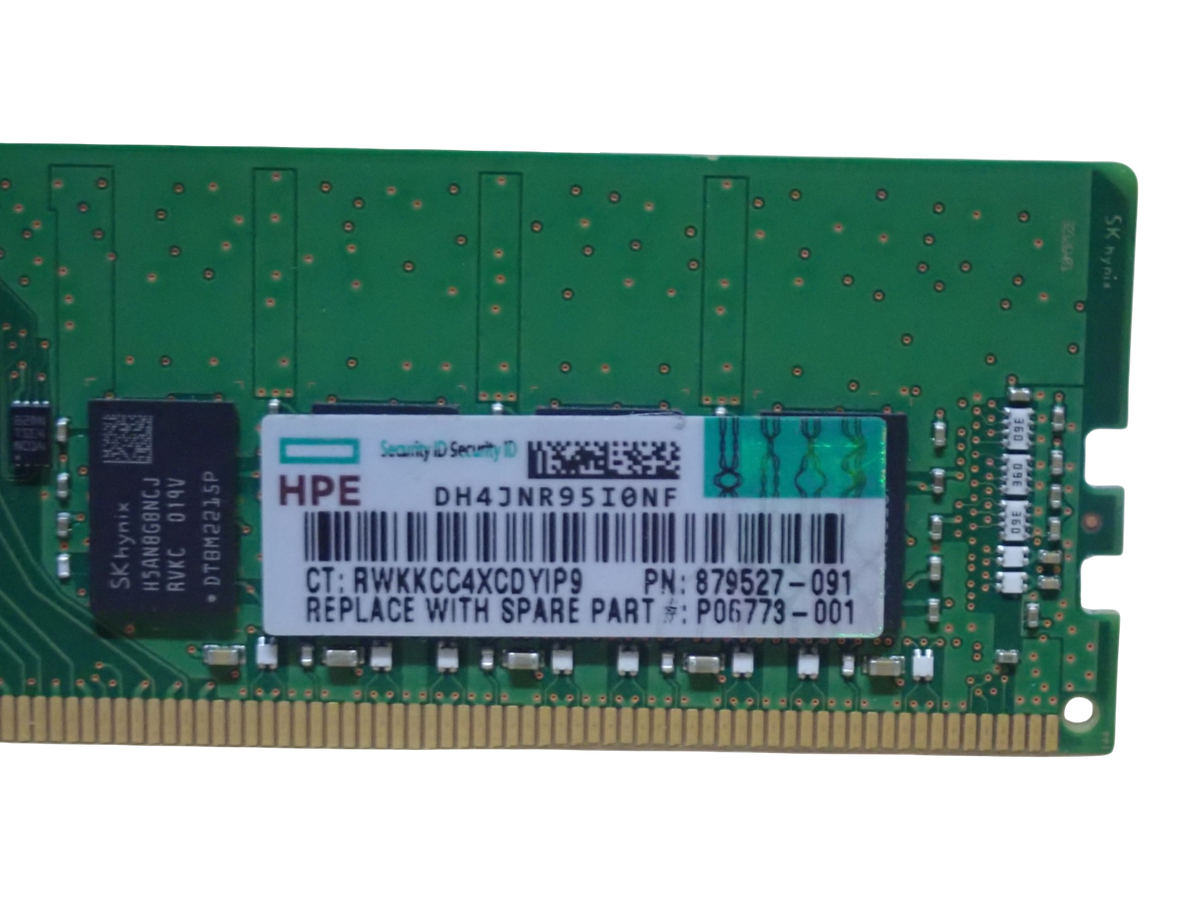 HPE 16GB 2Rx8 PC4-2666V DDR4-21300 ECC UDIMM Server Memory 879507-B21