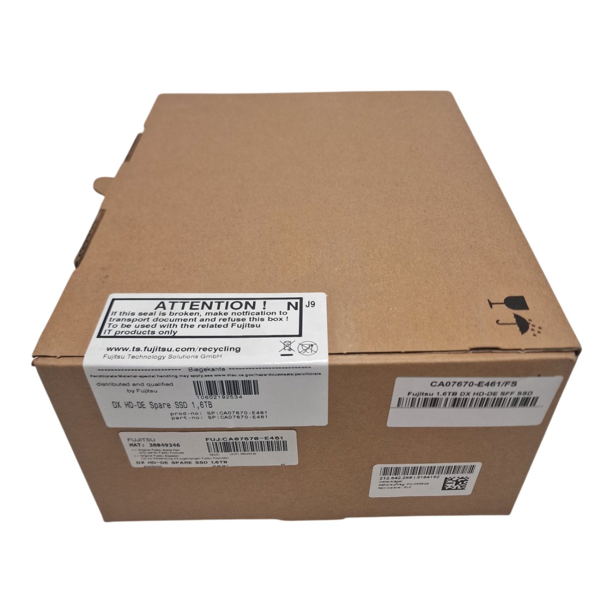 New Fujitsu DX HD-DE 1.6TB SAS 12G Internal Server SSD CA07670-E461