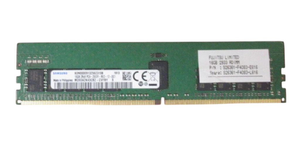 Fujitsu Original 16GB 2Rx8 DDR4-2933 REG ECC S26361-F4083-L616 for Primergy