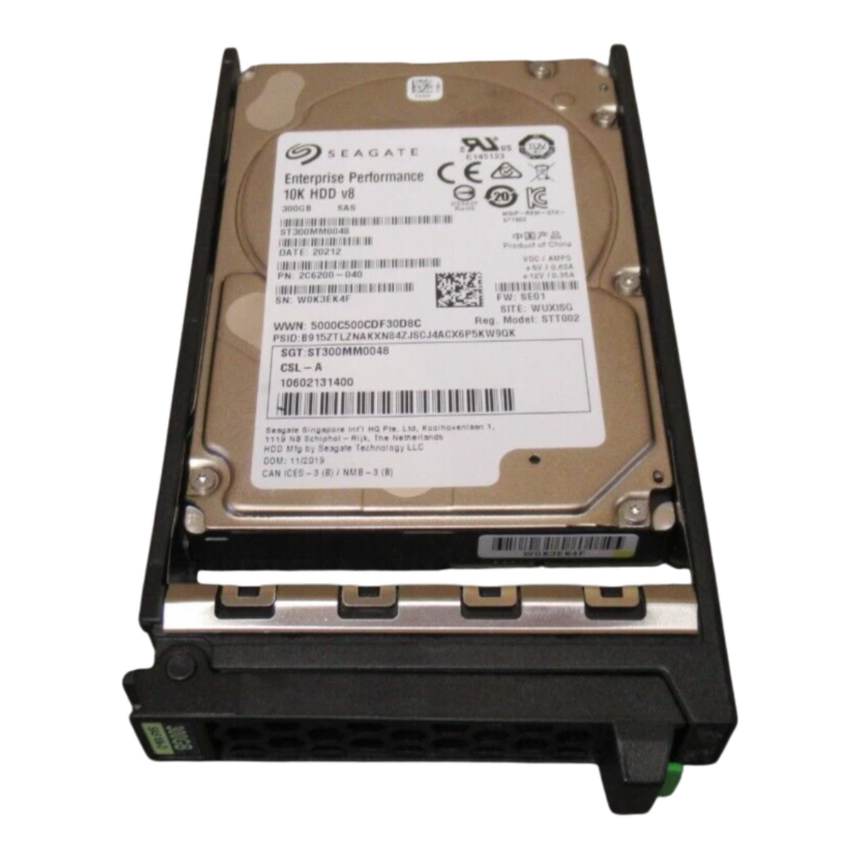 New Fujitsu 300GB 10K SAS 12G 2.5" Hot-Plug HDD ST300MM0048 S26361-F5729-L130