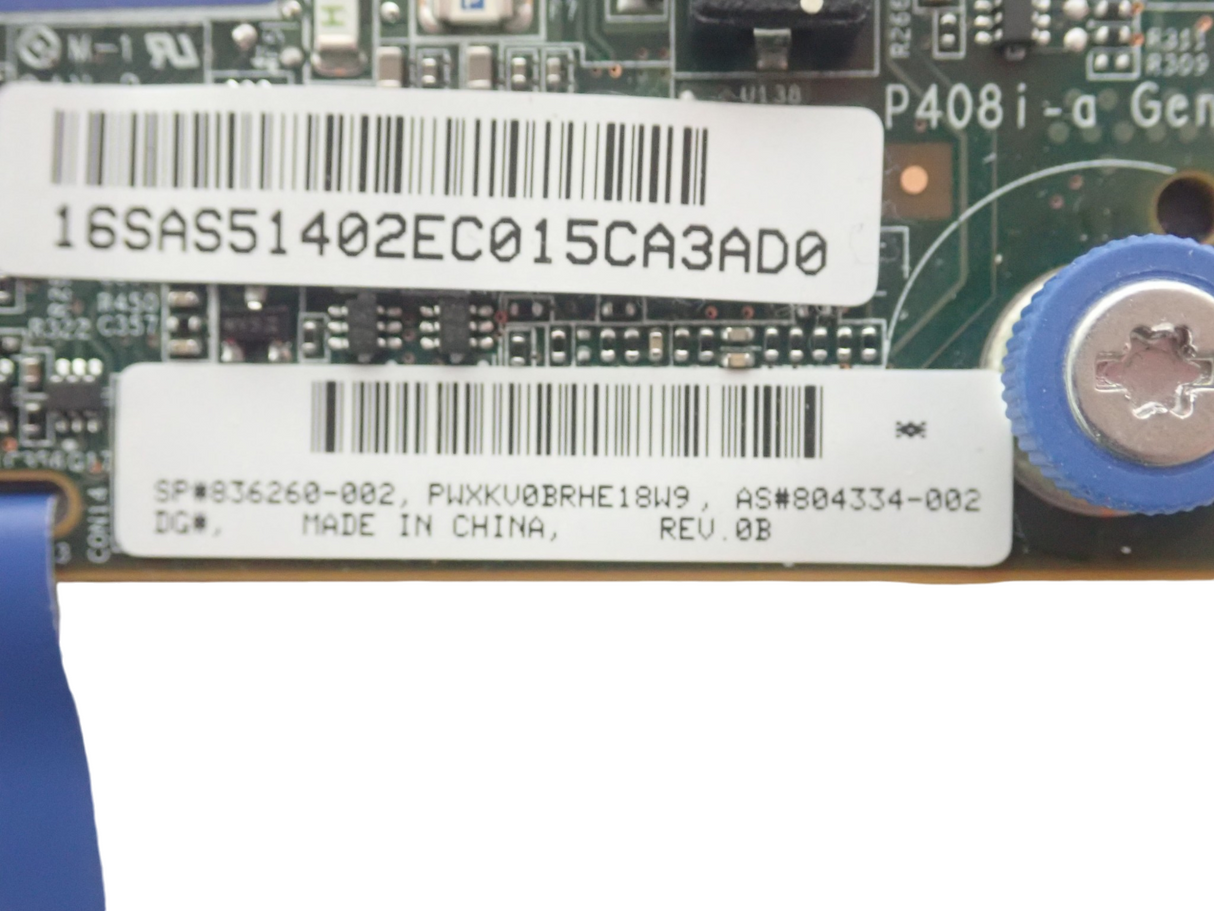 HP Smart Array P408i-a 12G Gen10 2GB FBWC 8-Port SAS RAID Controller 804331-B21