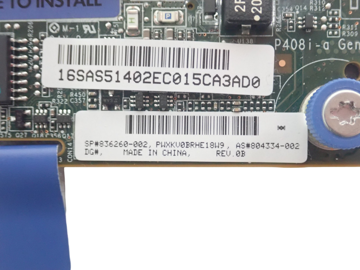 HP Smart Array P408i-a 12G Gen10 2GB FBWC 8-Port SAS RAID Controller 804331-B21