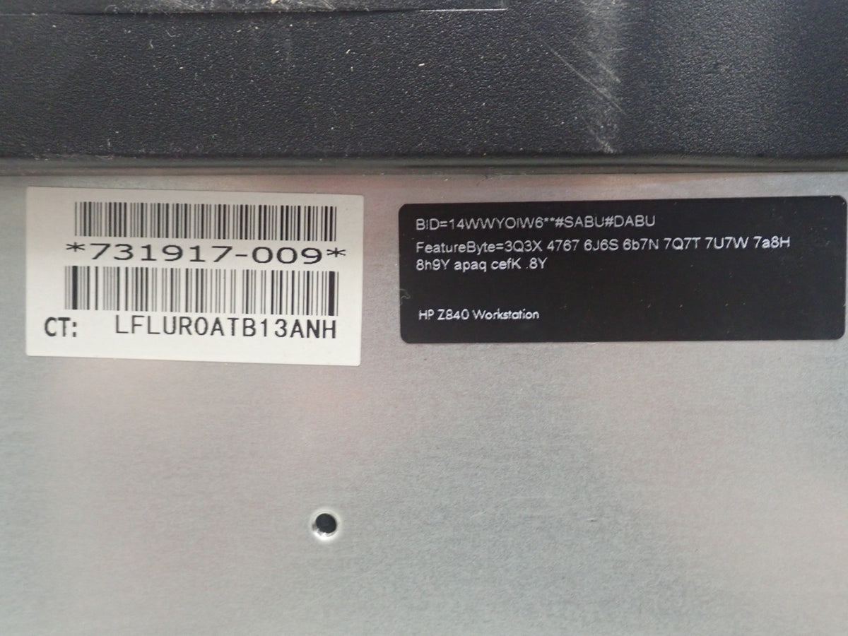 HP WorkStation Z840 16xDDR4 4x Internal LFF Bay CTO Tower Workstation PC F5G73AV