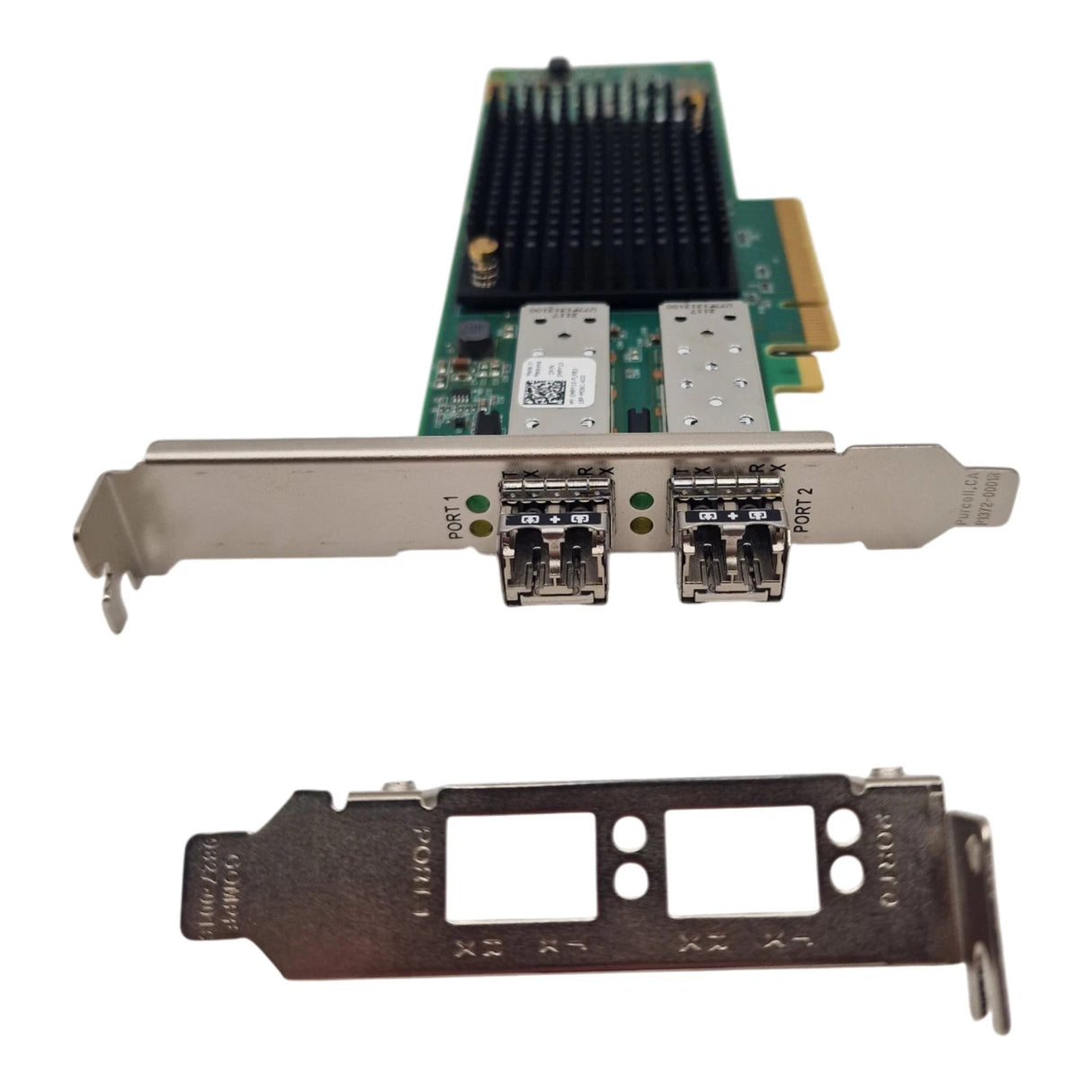NEW Dell Emulex LPe35002 Dual Port 32Gb FC SFP+ HBA MPY10 +2x 32G SFP+ +Brackets