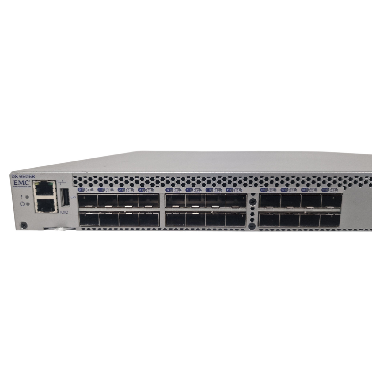 Brocade EMC 6505 DS-6505B 24x 16Gb SFP+ 24-Active Ports Fibre Channel SAN Switch