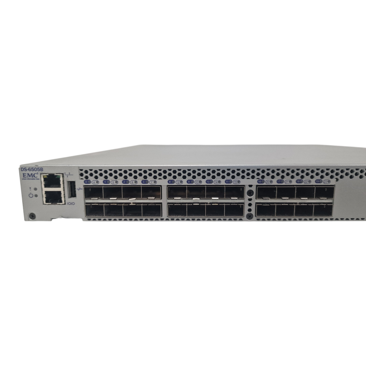 Brocade EMC 6505 DS-6505B 24x 16Gb SFP+ 12-Active Ports Fibre Channel SAN Switch