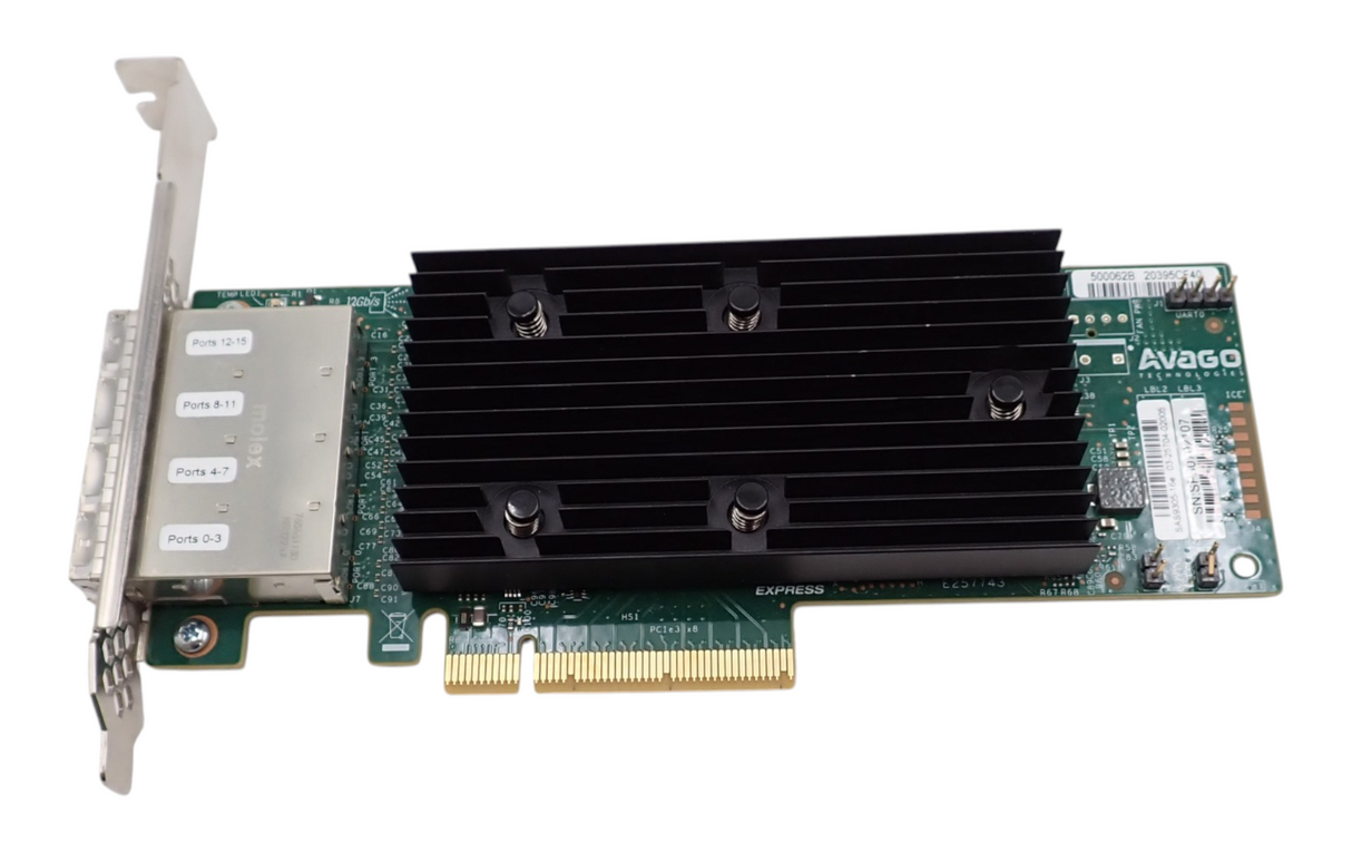 LSI Avago 9500-16e SAS9305-16e 03-25704-02005 4-Port Tri-Mode Storage Adapter